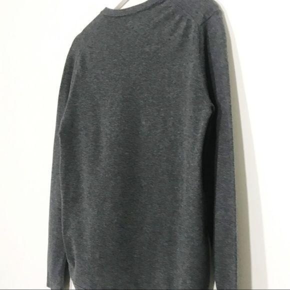 JF J.Ferrar Dark Gray Thin Knit V-Neck Sweater S - Picture 7 of 8